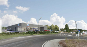 Local commercial Aldi by Sourcing Invest